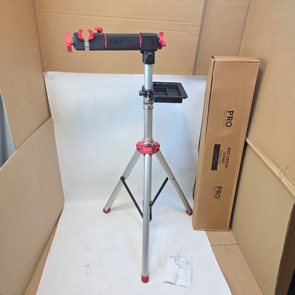 Bike Repair Stand Adjustable Metal Workstand with Bag Silver Red PRO BIKE TOOL