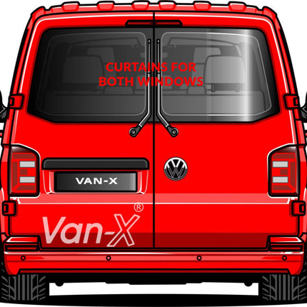 For Renault Trafic Premium Window Curtains - Black/Burgundy - CREATE YOUR OWN BUNDLE! Van-X