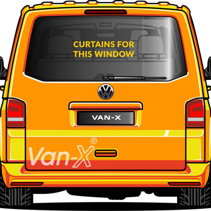 For VW T4 Transporter Van Conversion Premium Curtains - Black/Grey - CREATE YOUR OWN BUNDLE! Van-X