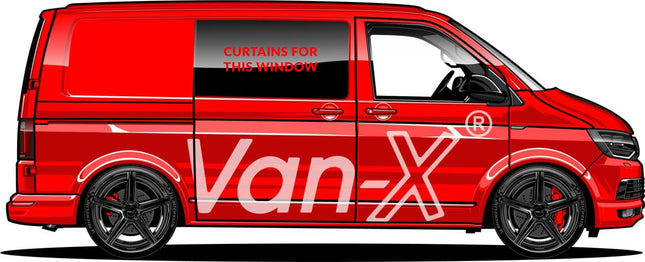 For Peugeot Expert Premium Window Curtains - Black/Blue - CREATE YOUR OWN BUNDLE! | Van-X