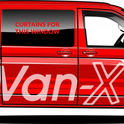 For Fiat Scudo Premium Window Curtains - Black/Grey - CREATE YOUR OWN BUNDLE! | Van-X