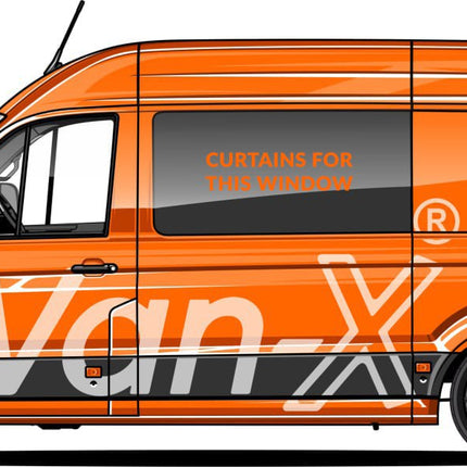 For VW Crafter Premium Window Curtains - Black/Black - CREATE YOUR OWN BUNDLE! Van-X