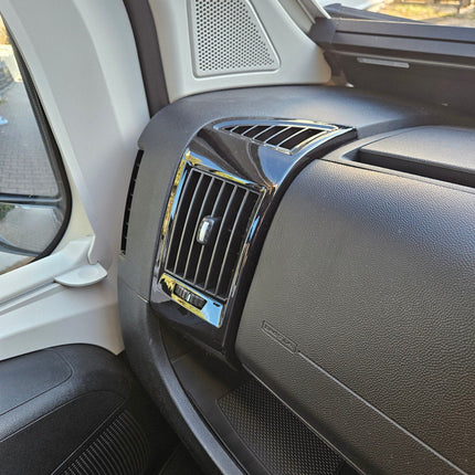 For Peugeot Boxer Dashboard Air Vent (Black) Painted and Ready to Fit