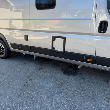 For Peugeot Boxer Signal Mark Cover/Guard - Gloss Black | Van-X
