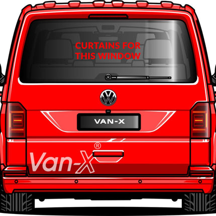 For Toyota Proace Premium Window Curtains - Black/Burgundy - CREATE YOUR OWN BUNDLE! | Van-X