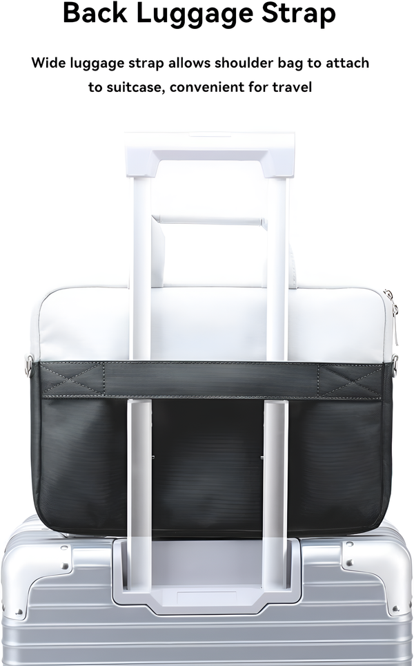 Waterproof 14-Inch Laptop Bag with Adjustable Strap for MacBook Pro and Surface