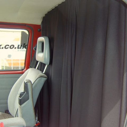 For VW T5 Transporter Cab Divider Curtain Kit with Rail Premium Quality - Van-X