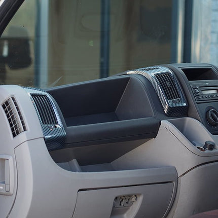 For Peugeot Boxer Dashboard Air Vent (Silver Carbon)