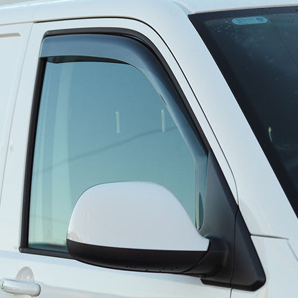 For VW T6 Transporter In Channel Wind Deflectors Tinted