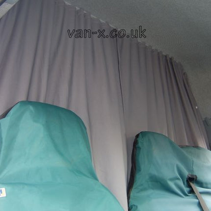 For MAN TGE / New Crafter Cab Divider Curtain Kit with Rail Premium Quality - Van-X