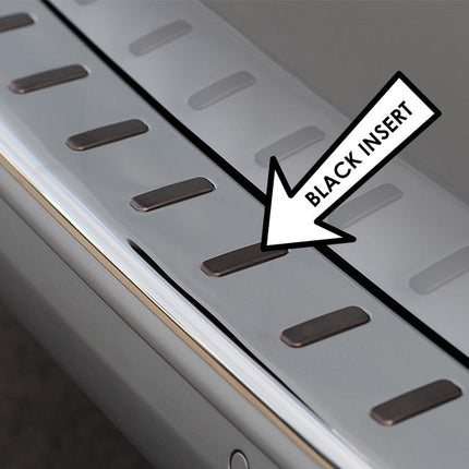 For VW T6 Transporter Multivan Rear Bumper Protector Tailgate Stainless Steel | Van-X