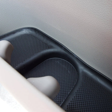 For VW T6 Rubber Door Pocket Inserts – Black Mat Set, Direct Fit | Van-X