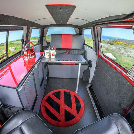 For VW Caddy Window Curtains Eco-Line - Black | Van-X