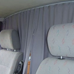 For MAN TGE / New Crafter Cab Divider Curtain Kit with Rail Premium Quality - Van-X