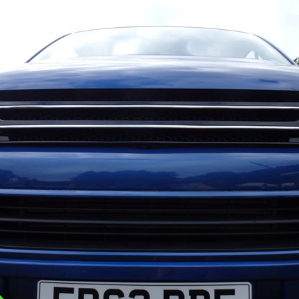 For VW Volkswagen T5.1 Front Badgeless Grille – Gloss Piano Black Finish | Van-X