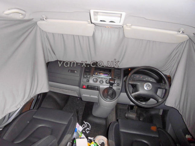 For VW T5 Transporter Front Cab Curtain Premium-Line | Van-X