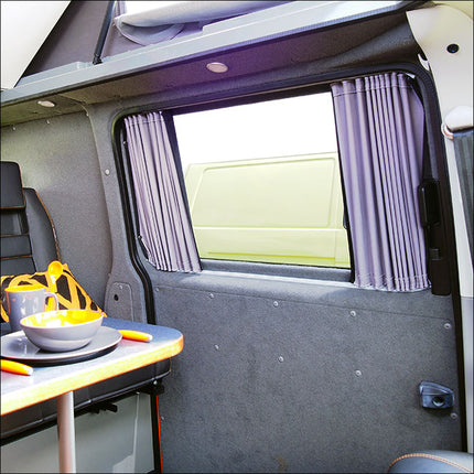 For Renault Trafic Premium Window Curtains - Black/Grey - CREATE YOUR OWN BUNDLE! | Van-X