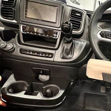 For Peugeot Boxer Black Cupholder Console - Stylish and Practical Upgrade