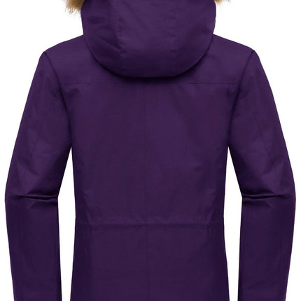 Womens Jacket Waterproof Winter Coat Ski Snowboarding Size L Wantdo
