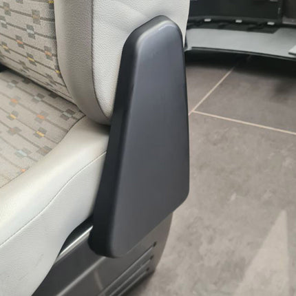 For VW T5, T5.1 Twin Seat Hinge Covers – Matte Black Finish for Transporter Interior Styling Upgrade