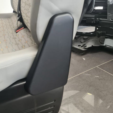 For VW T5, T5.1 Twin Seat Hinge Covers – Matte Black Finish for Transporter Interior Styling Upgrade