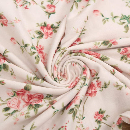 Pink Floral Stretch Chair Covers, Spandex Slipcovers for Dining Chairs (4 Pack)
