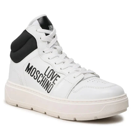 LOVE MOSCHINO Womens Sneakers Size UK 3 EU 36 Trainers Leather