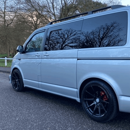 For VW T6 Transporter SWB Side Skirts Reflex Silver Plastic Painted and Ready to Fit