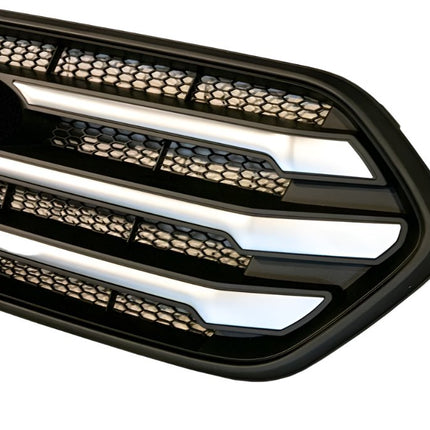 For Ford Transit Custom Front Grille – OEM Style, New Shape, Matte Black Base – Pre-Painted & Ready to Install