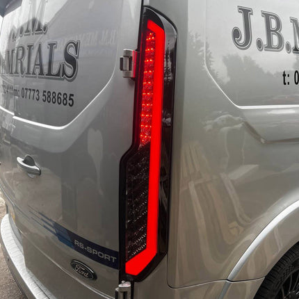 For Transit Custom MK2 LED Rear Lights Tail Lights – Sequential Indicators with Smoked Lenses