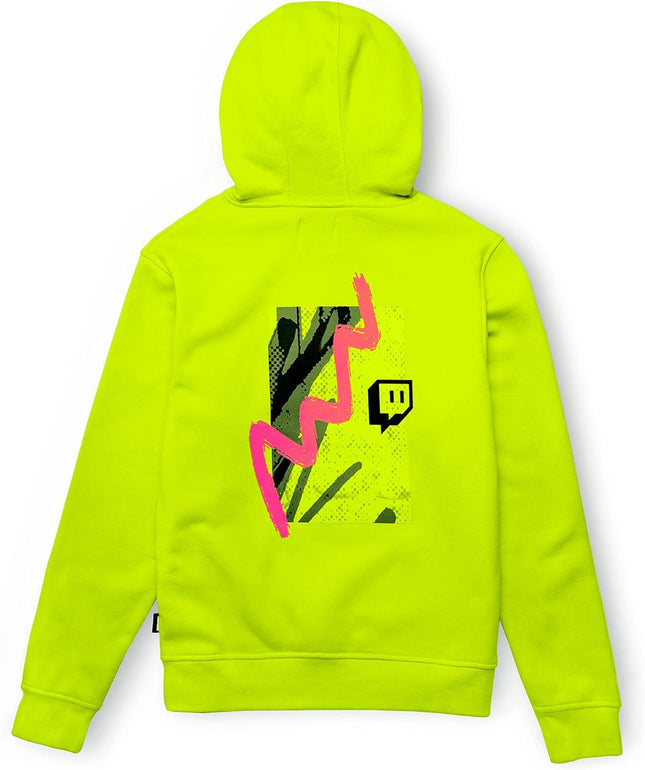 Twitch Hoodie Sweatshirt Green hooded with Print on Both Sides