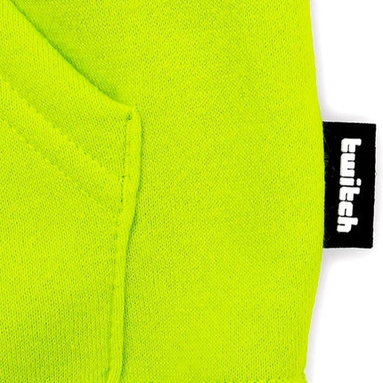 Twitch Hoodie Sweatshirt Green hooded with Print on Both Sides