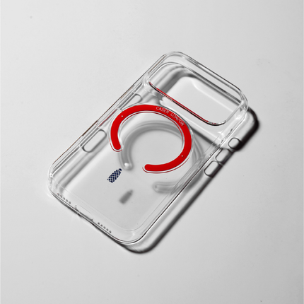 Slim Clear iPhone Air Case with Red MagSafe Ring - Gherkin Icon | The Iconic Slim
