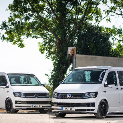 For VW T6 SWB Side Skirts Reflex Silver Plastic Painted and Ready to Fit (B-Grade)