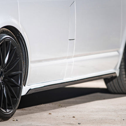 For VW T5, T5.1 SWB Side Skirts Reflex Silver Plastic Painted and Ready to Fit