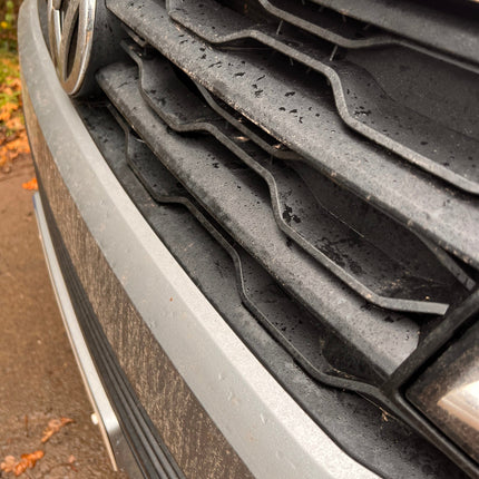 For VW T6 Front R-Line Badgeless Grille - Matte Black