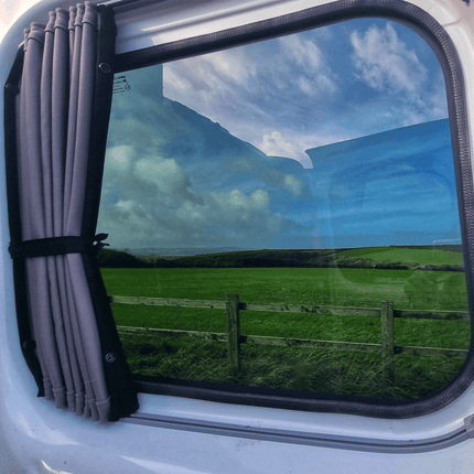 For Vauxhall Vivaro Premium 1 x Barndoor Window Curtains Van-X