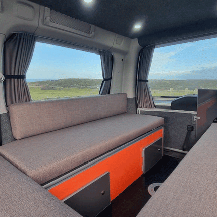 For Peugeot Expert Premium Window Curtains - Black/Grey - CREATE YOUR OWN BUNDLE! | Van-X