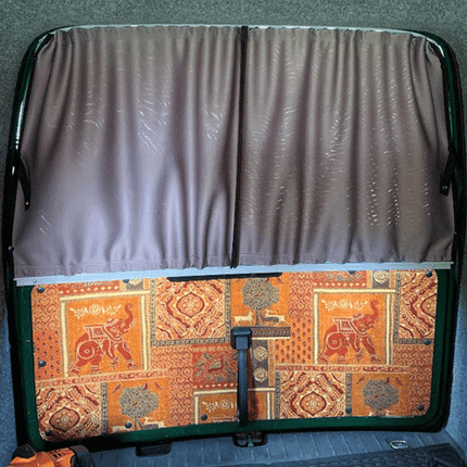 For VW Caddy Van Conversion Premium Window Curtains - Black/Grey - CREATE YOUR OWN BUNDLE! Van-X