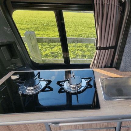 For Fiat Scudo Premium Window Curtains - Black/Grey - CREATE YOUR OWN BUNDLE! | Van-X