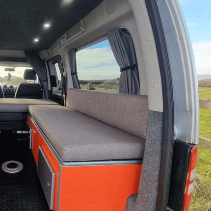 For Fiat Scudo Premium Window Curtains - Black/Grey - CREATE YOUR OWN BUNDLE! | Van-X