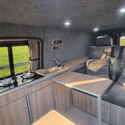 For Toyota Proace Premium Window Curtains - Black/Grey - CREATE YOUR OWN BUNDLE! | Van-X