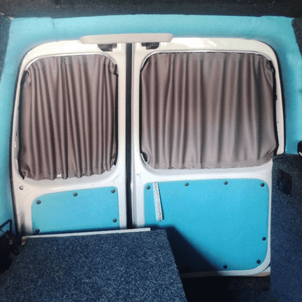 For Peugeot Expert Premium Window Curtains - Black/Grey - CREATE YOUR OWN BUNDLE! | Van-X