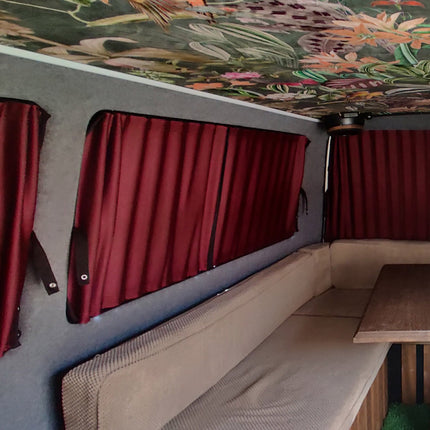For VW T4 Premium 2 x Side Window Curtains Van-X