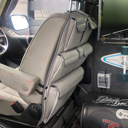 For VW T4 Caravelle Campervan Leatherette Captain’s Back Seat Organiser | Van-X