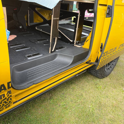 For VW T6.1 V3 Barndoor Threshold Cover + Side Step