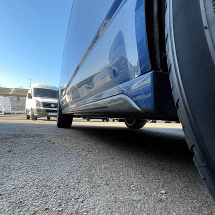 For VW T5, T5.1 LWB Side Skirts Reflex Silver Plastic Painted and Ready to Fit