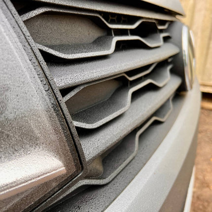For VW T6 Front R-Line Badgeless Grille - Matte Black